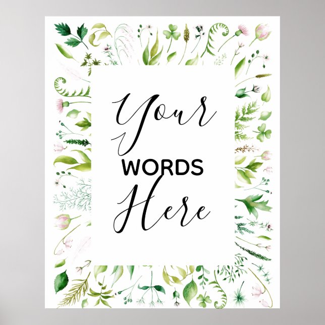 custom design your own wedding sign (Front)