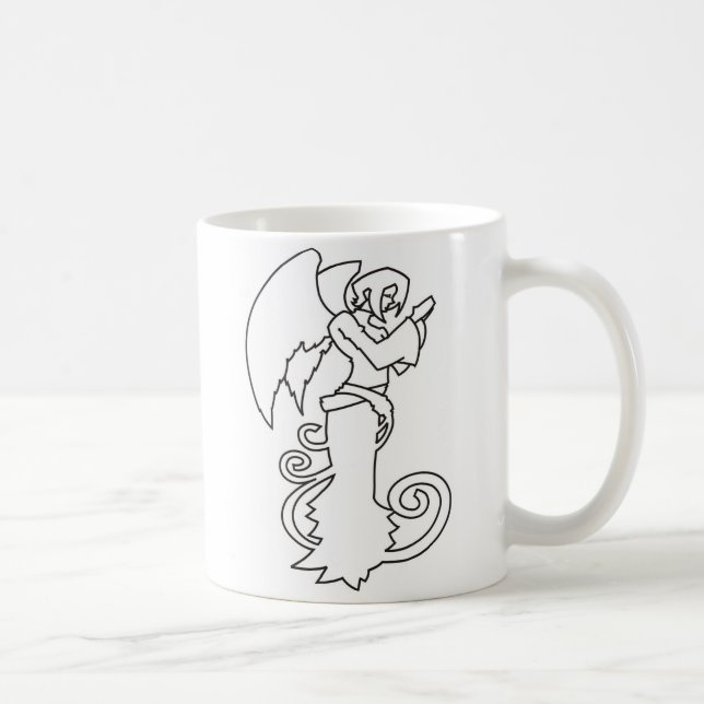 Custom Designed Angel Coffee Mug (Right)