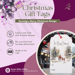 Custom Designed Christmas Gift Tag