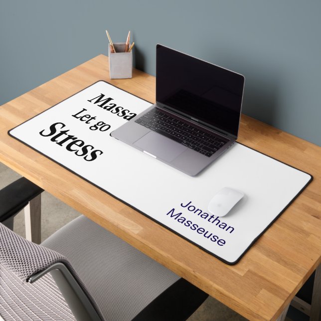 Custom Desk Mat for Salon Owner Massage (Office 2)