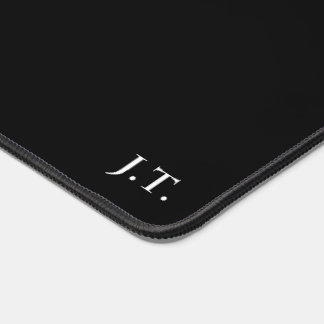 Custom Desk Mat - Large Black Plastic Computer Mat