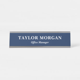 Custom Desk Name Plate with Name and Title