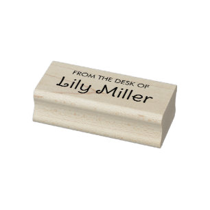 Custom Desk Name Rubber Stamp