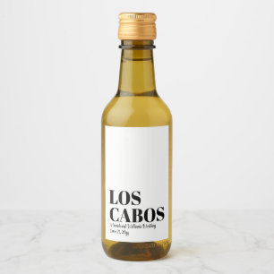 Custom Destination Wedding Welcome to Los Cabos Wine Label