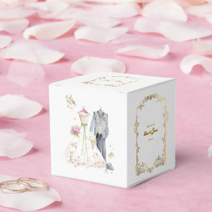 Custom details Bride & Groom No 2 Favour Box