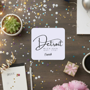 Custom Detroit Lavender Sticker