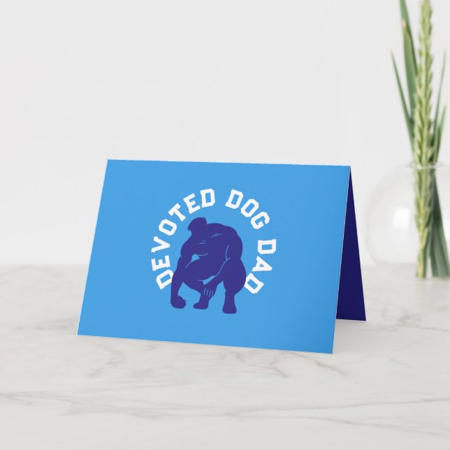 Custom Devoted Dog Dad Sexy Poop Scooper   Card (Front)