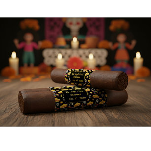 Custom Día de los Muertos Cigar Wrap