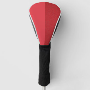 Custom Diagonal Tomato Red Hybrid Golf Head Cover