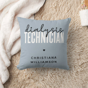 Custom Dialysis Technician Nephrology Tech Gifts Cushion