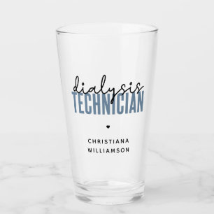 Custom Dialysis Technician   Nephrology Tech Gifts Glass