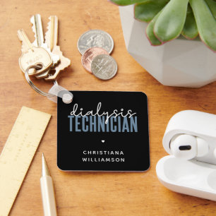 Custom Dialysis Technician   Nephrology Tech Gifts Key Ring
