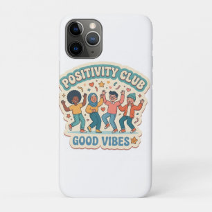 Custom Die-Cut 'Positivity Club - Good Vibes' Case-Mate iPhone Case