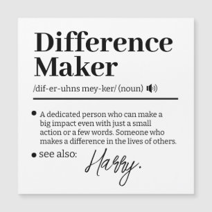 Custom Difference Maker, Mentor Appreciation Gift