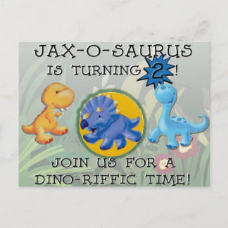CUSTOM Dino Invite