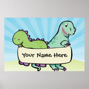 Custom Dino Poster