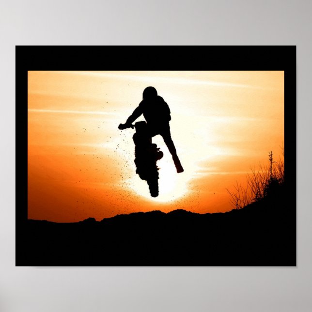 Custom Dirt Bike Poster (Front)