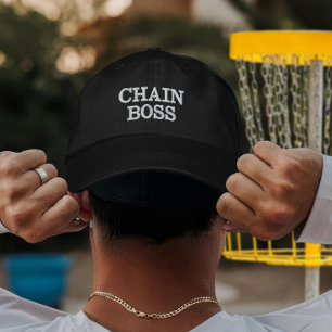 Custom Disc Golf Chain Boss Gift Embroidered Hat