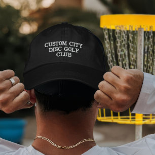 Custom Disc Golf Club Team Player Gift Disc Embroidered Hat