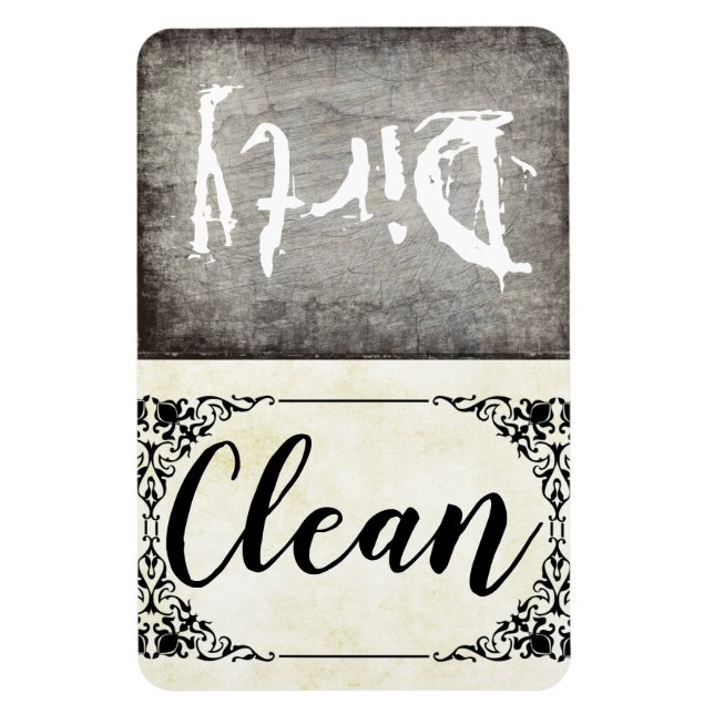 Custom Dishwasher Dirty-Clean Magnet (Vertical)