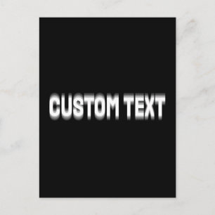 Custom Distortion Glitched Text Effect Holiday Postcard