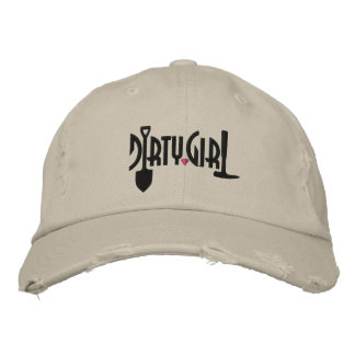 Custom Distressed Dirty Girl Baseball Cap