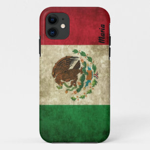 Custom Distressed Mexican Flag iPhone Case
