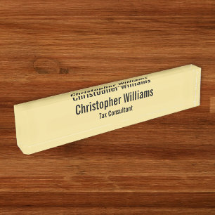 Custom DIY Professional Corporate Office Executive Nameplate
