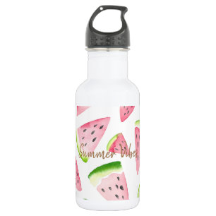 Custom diy summer vibes cute colourful watermelon 532 ml water bottle
