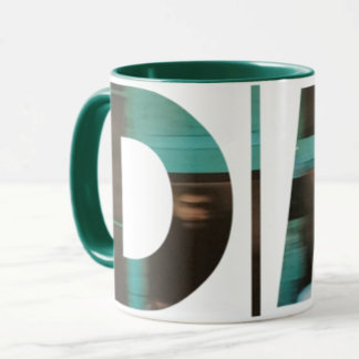 Custom DM: Clipped Blue Image Mug
