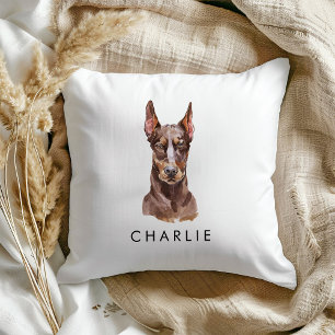 Custom Doberman Dog Lover Gifts Cushion