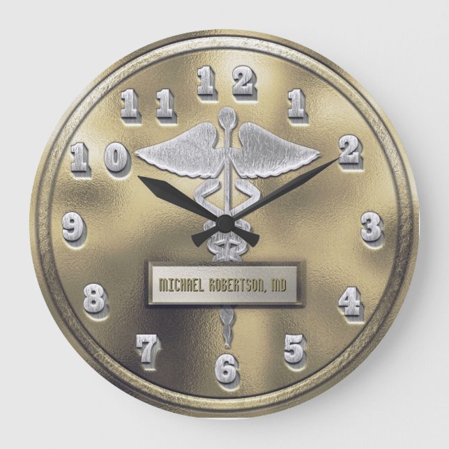Custom Doctor Medical Clinic Clock (Front)