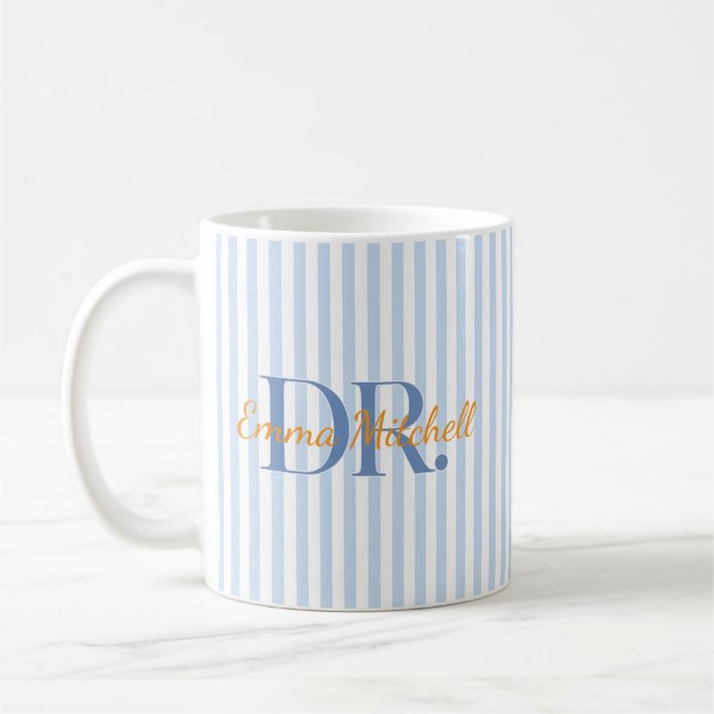 Custom Doctor Name Coffee Mug Graduation Gift (Left)