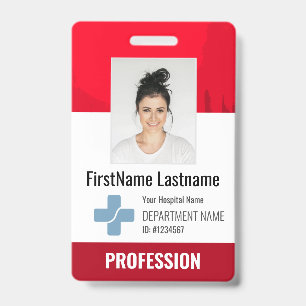 Custom Doctor, Nurse, Health Aide Photo ID Badge