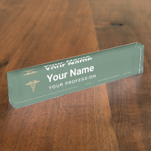 Custom Doctor Nurse Professional Graduate Gift Nameplate