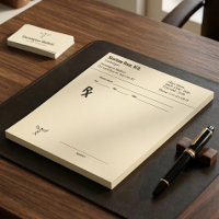 Custom Doctor Prescription RX Pad Editable Medical
