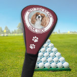 Custom Dog Best Dad Ever Red Photo Golf Head Cover<br><div class="desc">Best Dad By Par ... Two of your favourite things , golf and your dog ! Now you can take your best friend with you as you play 18 holes . Customise these golf head covers and matching golf accessories with your dogs favourite photo and name . Great gift to...</div>