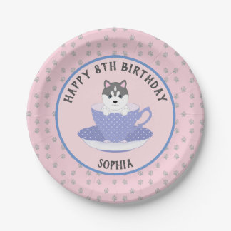Custom Dog Birthday Party Plate