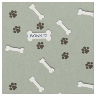 Custom Dog Bone Fabric