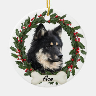 Custom Dog Cat Pet Photo Christmas Ornament