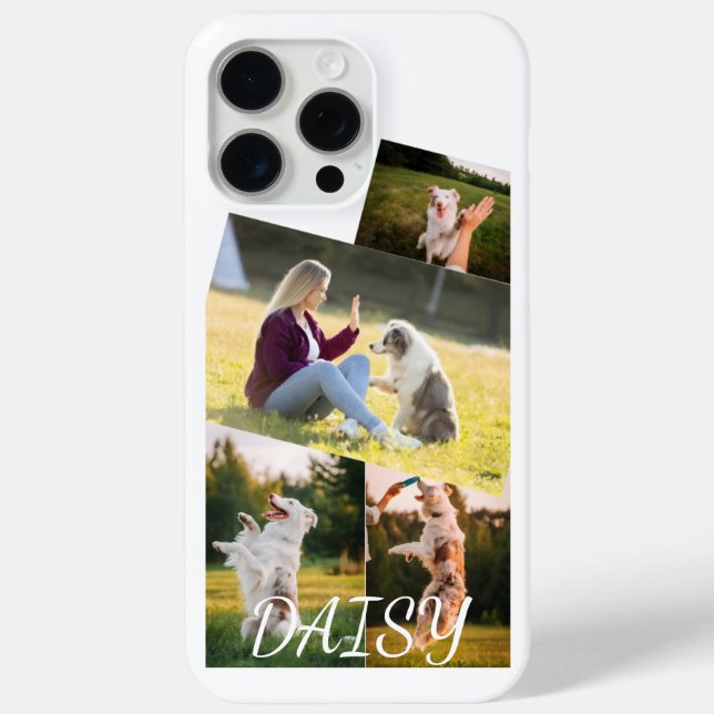 Custom dog cat photo collage phone case (Back)