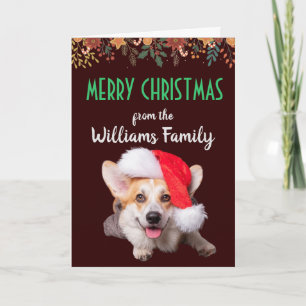 Custom Dog Christmas Card from your family