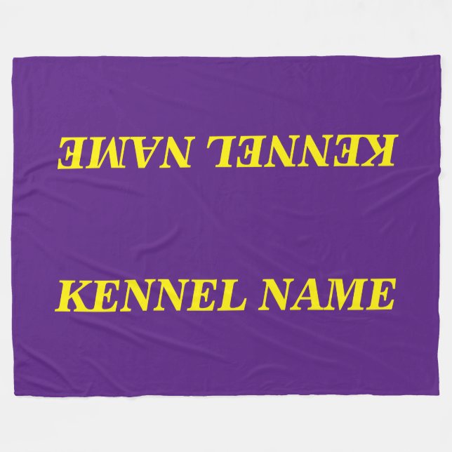 CUSTOM DOG CRATE COVER FLEECE BLANKET (Front (Horizontal))