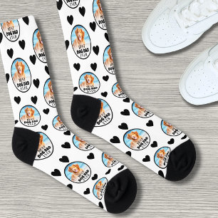 Custom Dog Dad Pet Photo Socks