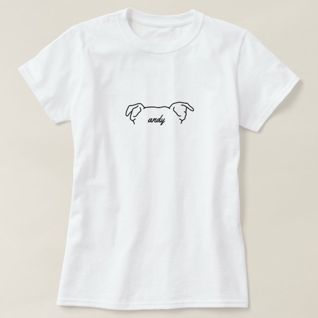 Custom Dog Ear Shirt Dog Mum  (Design Front)