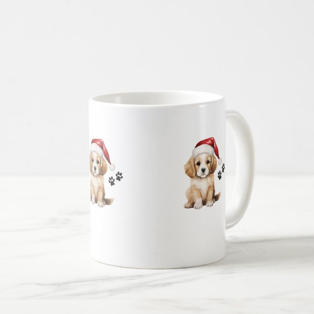 Custom Dog Face Mug, Personalised Pet Mug, Dog Mum Coffee Mug (Front Right)