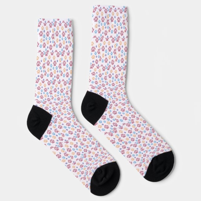 Custom Dog Face Photo Socks with Personalised (Right)