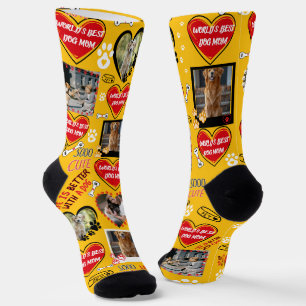 Custom Dog Face Socks, Personalised Dog Photo Socks