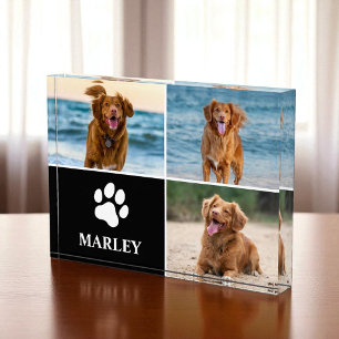Custom Dog Lover 3 Photo Collage Photo Block