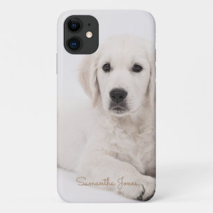 Custom Dog Mom Photo Script Simple Modern Minimal Case-Mate iPhone Case